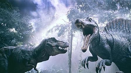 双龙之战! 霸王龙竟被凶猛棘龙扭断脖子!...