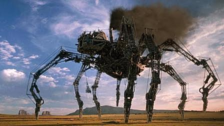 疯狂博士发明巨型钢铁蜘蛛, 轻松摧毁了...