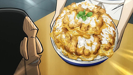 男人点了碗盖饭,谁知是普通碗的10倍,不吃光别走!