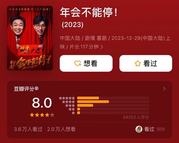 《一场不能停的年会》豆瓣评分8.0 大厂员工感动至深