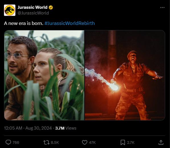 《重返侏罗纪世界》剧照首发！由斯嘉丽·约翰逊主演，上映日期定于2025年7月