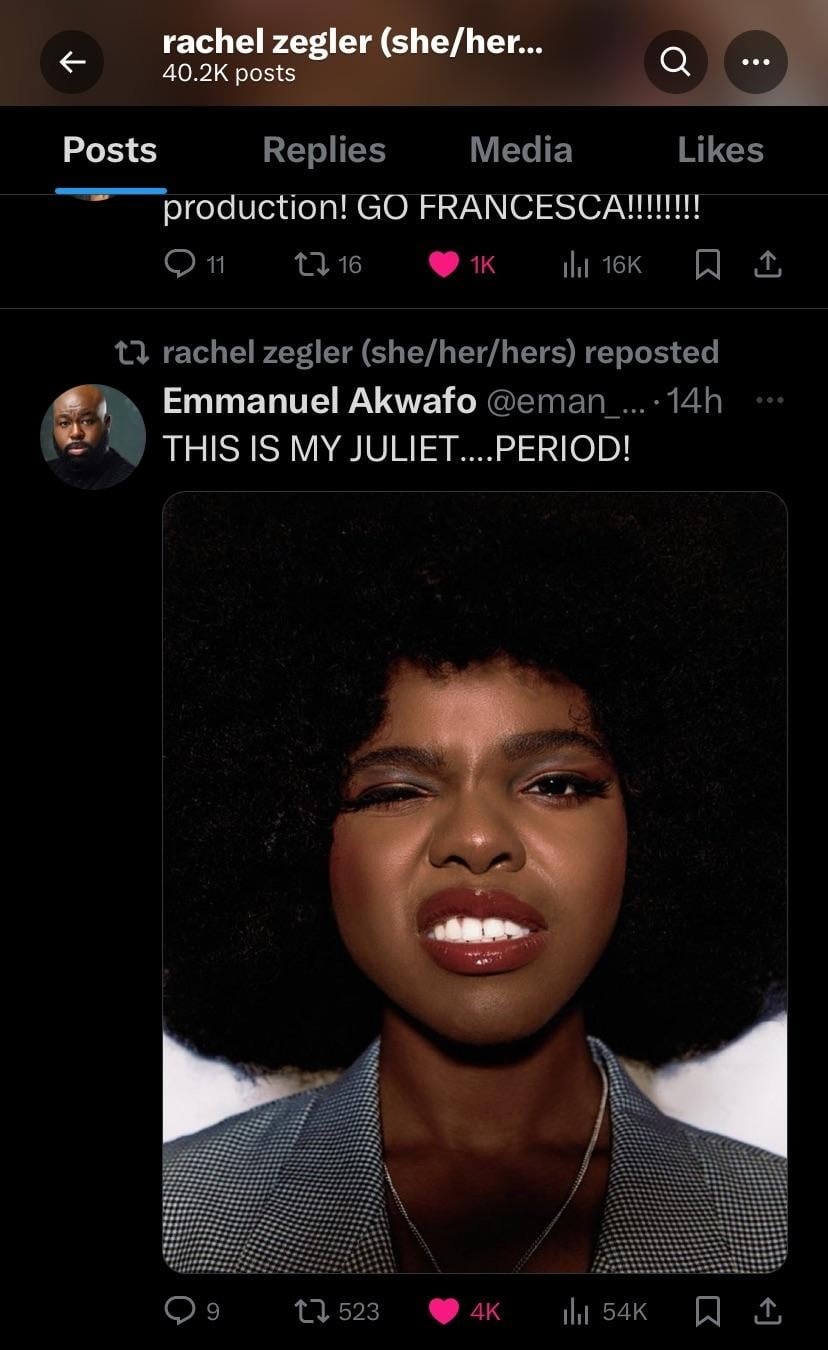 迪士尼《白雪公主》真人版主演支持黑人朱丽叶